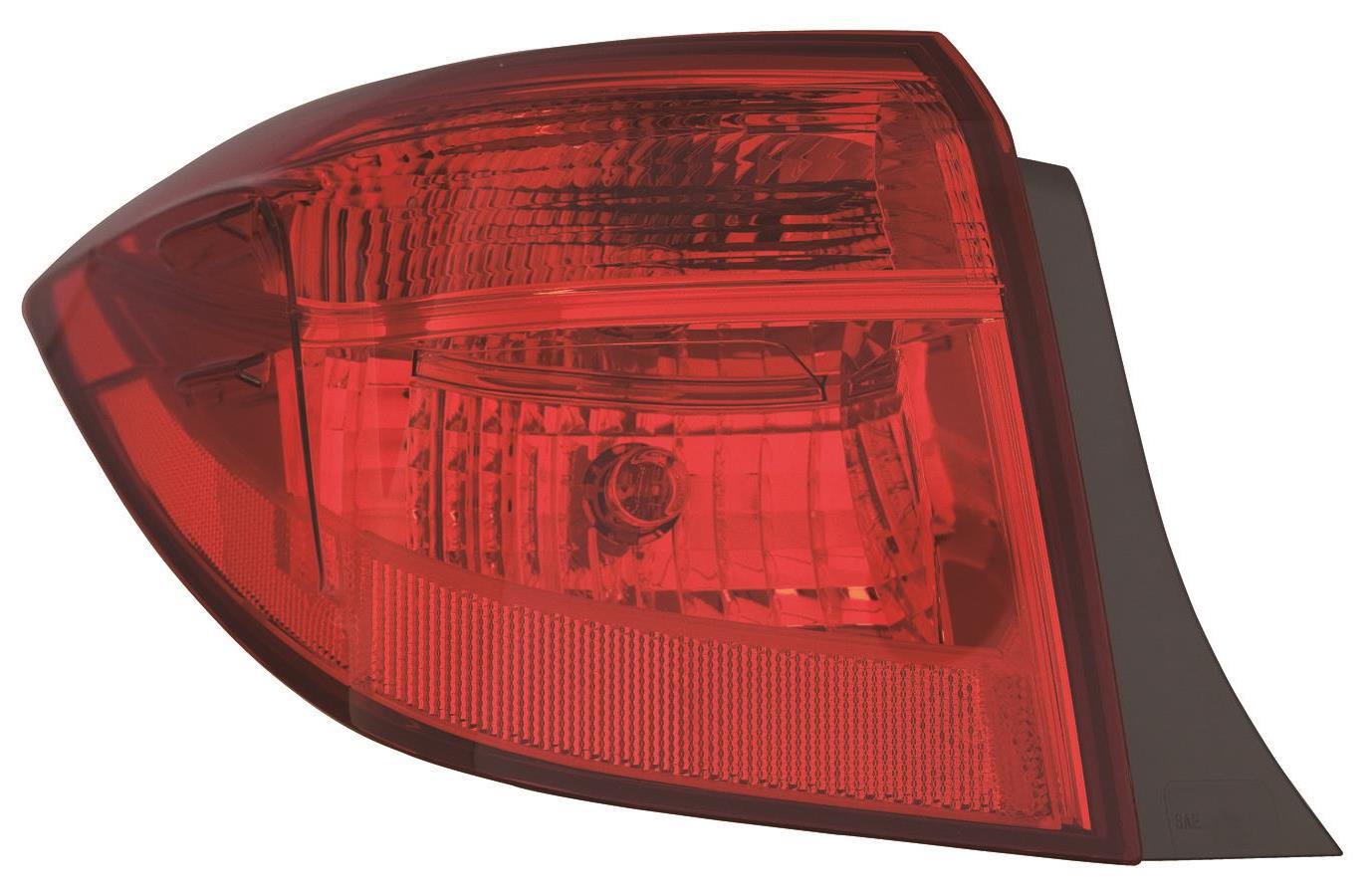 2110 | 2017-2019 TOYOTA COROLLA LT Taillamp assy outer SE|XLE|XSE; LED | TO2804131|8156002B10