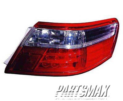 2805 | 2007-2009 TOYOTA CAMRY RT Taillamp assy outer HYBRID; on body | TO2805103|8155133490