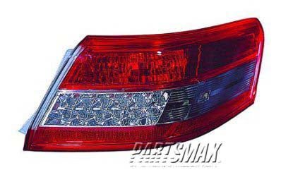 2805 | 2010-2011 TOYOTA CAMRY RT Taillamp assy outer On Body; Japan Built; Lens/Housing Only | TO2805108|8155133520