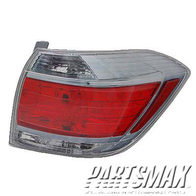 2230 | 2011-2013 TOYOTA HIGHLANDER RT Taillamp lens/housing HYBRID | TO2819149|8155148270