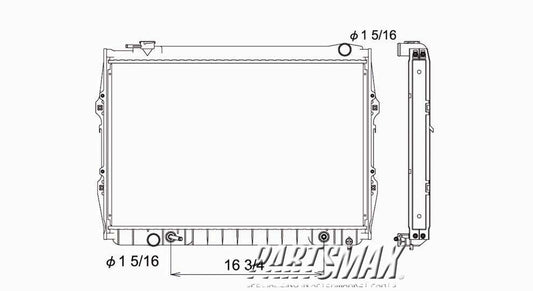 3010 | 1995-1998 TOYOTA T100 Radiator assembly USA; w/V6 engine; w/auto trans | TO3010189|164100W051