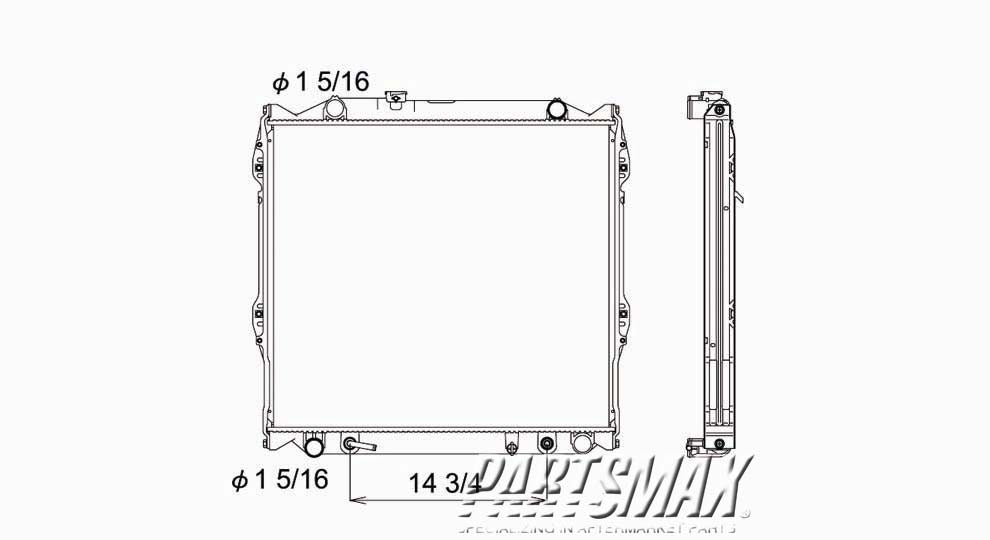 3010 | 2001-2002 TOYOTA 4RUNNER Radiator assembly w/manual trans | TO3010192|1640075160