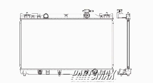 3010 | 2002-2006 TOYOTA CAMRY Radiator assembly w/2.4L 4 cyl engine; Japan built; w/auto trans | TO3010256|16410AZ014