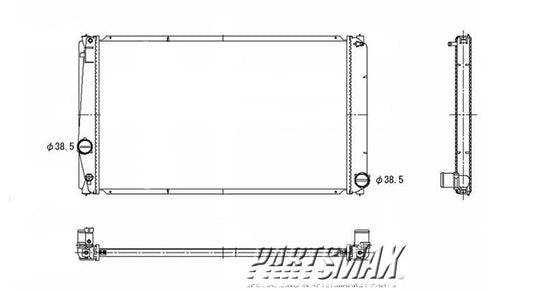 3010 | 2006-2012 TOYOTA RAV4 Radiator assembly w/2.4L engine | TO3010304|1640028570