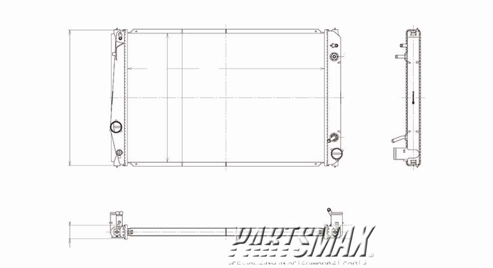 3010 | 2006-2012 TOYOTA RAV4 Radiator assembly 3.5L; Japan Built; w/Towing Pkg | TO3010308|1640031430