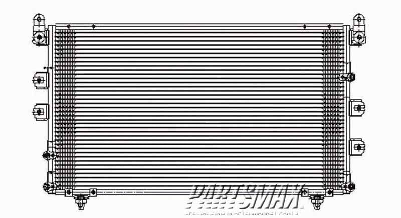 3030 | 2001-2007 TOYOTA SEQUOIA Air conditioning condenser all | TO3030140|884600C080