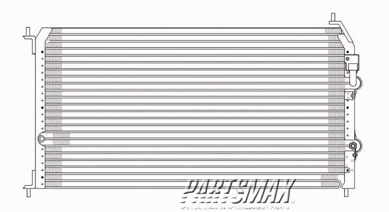 3030 | 1998-2003 TOYOTA SIENNA Air conditioning condenser all | TO3030141|8846008010