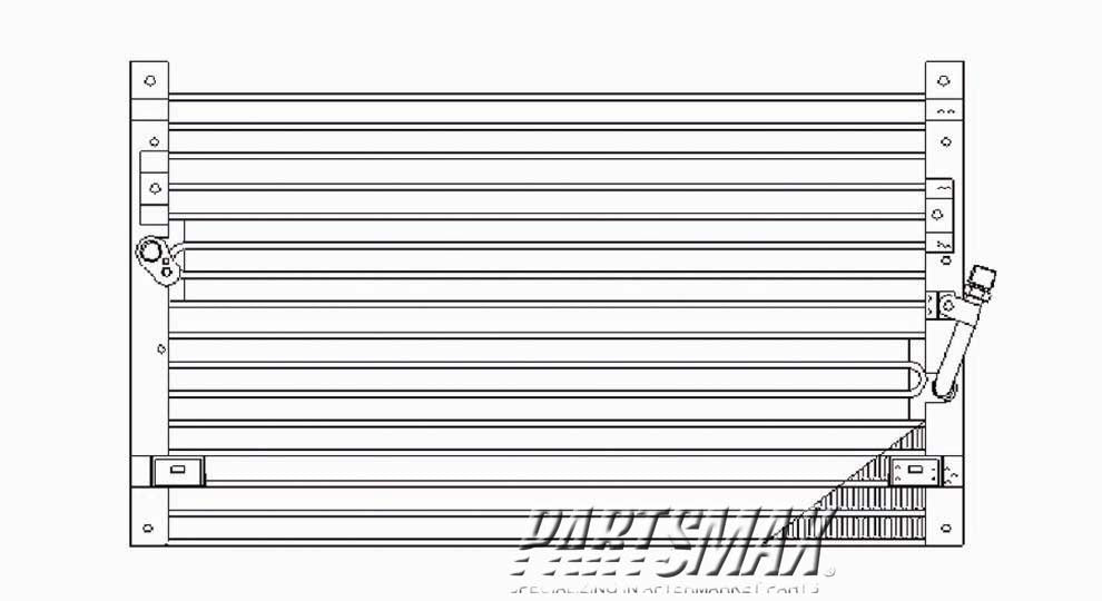 3030 | 1995-1997 TOYOTA TACOMA Air conditioning condenser all | TO3030145|8846104020