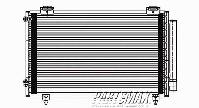 3030 | 2003-2005 TOYOTA COROLLA Air conditioning condenser all | TO3030184|8845002170