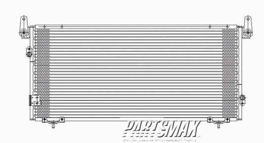 3030 | 2003-2006 TOYOTA TUNDRA Air conditioning condenser except V8 engine w/Double Cab | TO3030190|884600C050