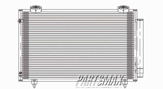 2910 | 2005-2008 TOYOTA COROLLA Air conditioning condenser all | TO3030201|8845002261