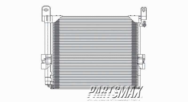 3030 | 2005-2012 TOYOTA TACOMA Air conditioning condenser all | TO3030205|8846004210