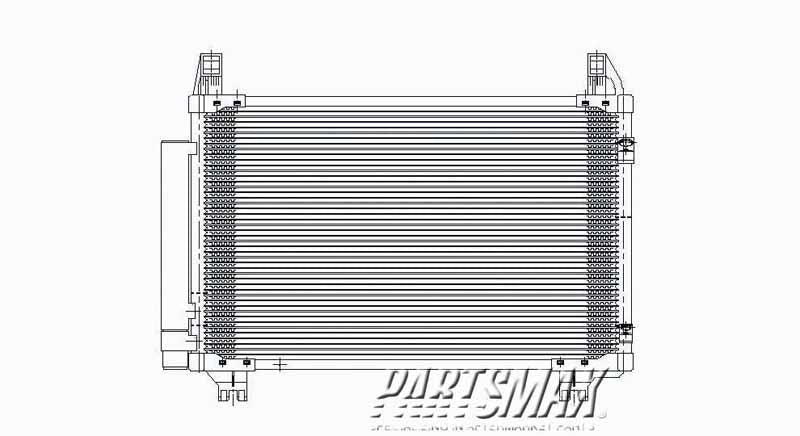 3030 | 2007-2012 TOYOTA YARIS Air conditioning condenser 4dr sedan | TO3030208|8846052130
