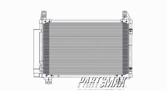 3030 | 2007-2012 TOYOTA YARIS Air conditioning condenser 4dr sedan | TO3030208|8846052130