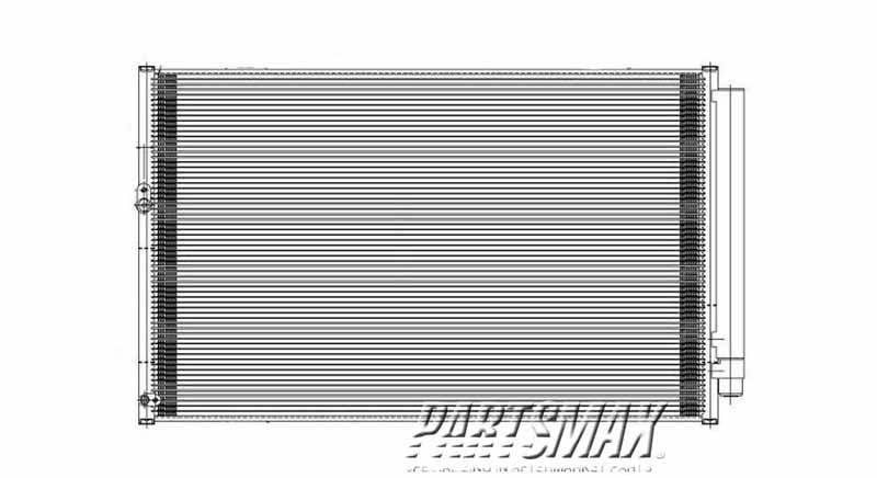 3030 | 2008-2010 TOYOTA HIGHLANDER Air conditioning condenser Exc HYBRID | TO3030311|884600E050