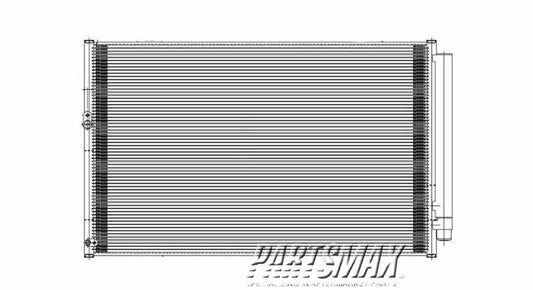 3030 | 2008-2010 TOYOTA HIGHLANDER Air conditioning condenser Exc HYBRID | TO3030311|884600E050