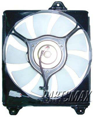 2925 | 2000-2001 TOYOTA CAMRY Condenser fan includes motor/blade/shroud; w/V6 engine; Japan built; right side | TO3113113|TO3113113