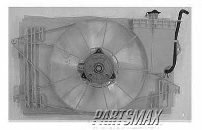 3115 | 2003-2008 PONTIAC VIBE Radiator cooling fan assy A/T; Motor/Blade/Shroud Assy; see notes | TO3115125|88973494-PFM