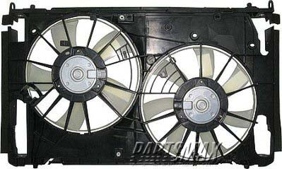 3115 | 2006-2011 TOYOTA RAV4 Radiator cooling fan assy 3.5L; w/o Towing Pkg; Motor/Blade/Shroud Assy; see notes | TO3115150|1671131260-PFM