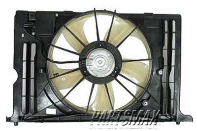 3115 | 2009-2010 TOYOTA COROLLA Radiator cooling fan assy 1.8L; Motor/Blade/Shroud Single Fan Assy; w/Cooling Module; see notes | TO3115166|163630T020-PFM