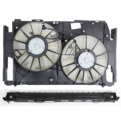 2880 | 2009-2011 TOYOTA RAV4 Radiator cooling fan assy 3.5L; Japan Built; w/Towing Pkg; Motor/Blade/Shroud Assy; see notes | TO3115174|1671131270-PFM