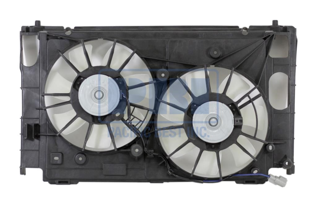 3115 | 2012-2015 TOYOTA PRIUS PLUG-IN Radiator cooling fan assy PLUG-IN; w/o Upper Shroud; Motor/Blade/Shroud Dual Fan Assy; see notes | TO3115176|1671137040-PFM