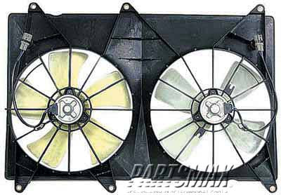 2940 | 2001-2003 TOYOTA HIGHLANDER Condenser fan/motor assembly 4 Cyl; w/o Tow Package; Motor/Blade/Shroud Assy; see notes | TO3120102|1671128190-PFM