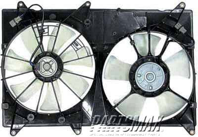3120 | 2004-2007 TOYOTA HIGHLANDER Condenser fan/motor assembly 2.4L; w/o Towing Pkg; Motor/Blade/Shroud Assy | TO3120103|1671128290-PFM