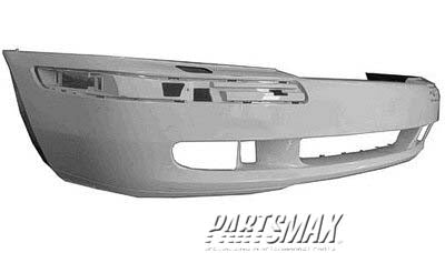 1000 | 2001-2004 VOLVO S40 Front bumper cover early design; w/headlamp washer; w/o spoiler; black - paint to match | VO1000138|306326141