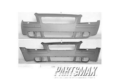 1000 | 2005-2007 VOLVO V50 Front bumper cover w/headlamp washer; prime | VO1000148|399918341