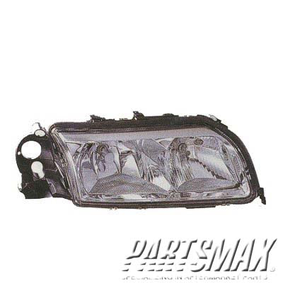 1150 | 2004-2006 VOLVO S80 LT Headlamp assy composite halogen; w/bright bezel | VO2502110|307444919