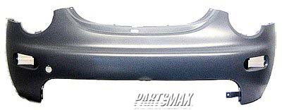 1000 | 2002-2005 VOLKSWAGEN BEETLE Front bumper cover except Turbo S; w/o headlamp washers; prime | VW1000139|1C0807221EGRU