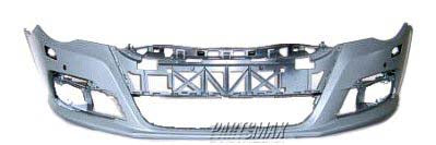 250 | 2009-2012 VOLKSWAGEN CC Front bumper cover BASE|LUXURY|SPORT; 2.0L|3.6L; w/Headlamp Washer; w/Parking Aid; prime | VW1000180|3C8807217RGRU