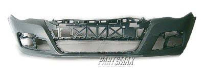 250 | 2009-2012 VOLKSWAGEN CC Front bumper cover BASE|LUXURY|SPORT; 2.0L|3.6L; w/o Headlamp Washer; w/Parking Aid; prime | VW1000183|3C8807217NGRU