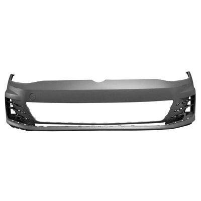 250 | 2015-2017 VOLKSWAGEN GTI Front bumper cover w/o Headlamp Washers; w/o Park Distance Control; prime | VW1000209|5GM807217HGRU