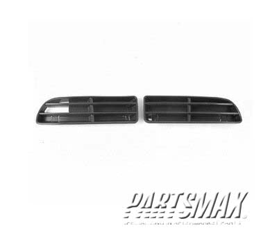 1036 | 1999-2005 VOLKSWAGEN JETTA Front bumper grille Type 4; left side cover grille; plastic | VW1036102|1J5853665AB41