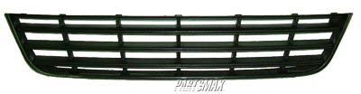 500 | 2006-2010 VOLKSWAGEN PASSAT Front bumper grille w/Black Molding | VW1036112|3C08536719B9