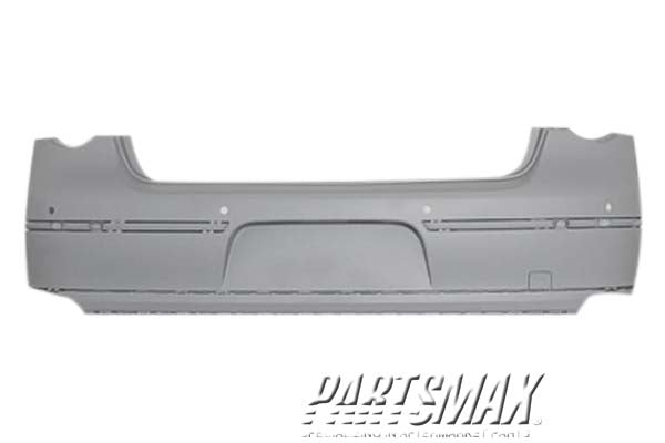 2430 | 2006-2010 VOLKSWAGEN PASSAT Rear bumper cover 4dr sedan; w/park sensor; prime | VW1100161|3C5807417AKGRU