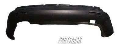 1195 | 2005-2010 VOLKSWAGEN JETTA Rear bumper valance panel w/Bumper Reflector; Satin Black | VW1195105|1K5807521B9B9