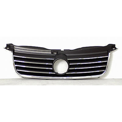 1200 | 2001-2005 VOLKSWAGEN PASSAT Grille assy 2.8L|4.0L; w/o Emblem; Black/Chrome | VW1200156|3B0853651K3FZ