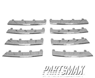 930 | 2005-2010 VOLKSWAGEN JETTA Grille molding set all | VW1211100|1KM898653