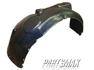 150 | 2001-2005 VOLKSWAGEN PASSAT LT Front fender splash shield fender liner; late design; w/4.0L engine | VW1250103|3B7809961A01C