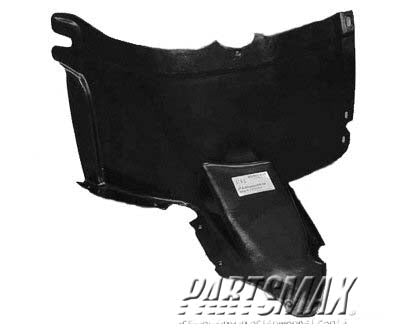 1250 | 2005-2010 VOLKSWAGEN JETTA LT Front fender splash shield Sedan | VW1250108|1K0805911H