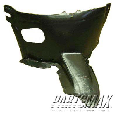 150 | 2006-2007 VOLKSWAGEN GTI LT Front fender splash shield w/6 speed; front; plastic liner | VW1250114|1K0805911G