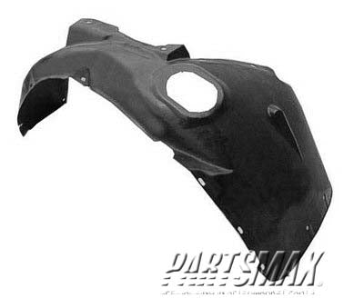 1251 | 1998-2001 VOLKSWAGEN PASSAT RT Front fender splash shield fender liner; early design | VW1251102|3B0809962C01C