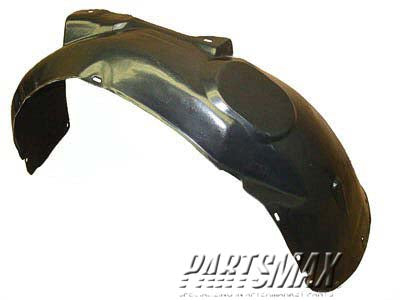 160 | 2001-2005 VOLKSWAGEN PASSAT RT Front fender splash shield fender liner; late design; w/4.0L engine | VW1251103|3B7809962A01C