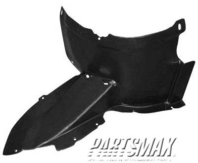 160 | 2006-2010 VOLKSWAGEN PASSAT RT Front fender splash shield plastic liner; front | VW1251112|3C0805912A9B9