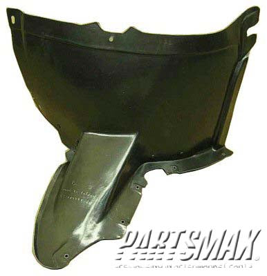 1251 | 2006-2009 VOLKSWAGEN GTI RT Front fender splash shield front; plastic liner | VW1251113|1K0805912C