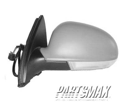 1321 | 2005-2010 VOLKSWAGEN JETTA RT Mirror outside rear view Power; Heated; w/Signal Lamp; w/o Puddle Lamp; PTM; see notes | VW1321122|1K1857508DB9B9-PFM