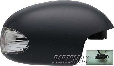 1321 | 2003-2010 VOLKSWAGEN BEETLE RT Mirror outside rear view Power; Heated; w/Signal Lamps; From 12-02; PTM; see notes | VW1321133|1C1857508ABGRU-PFM